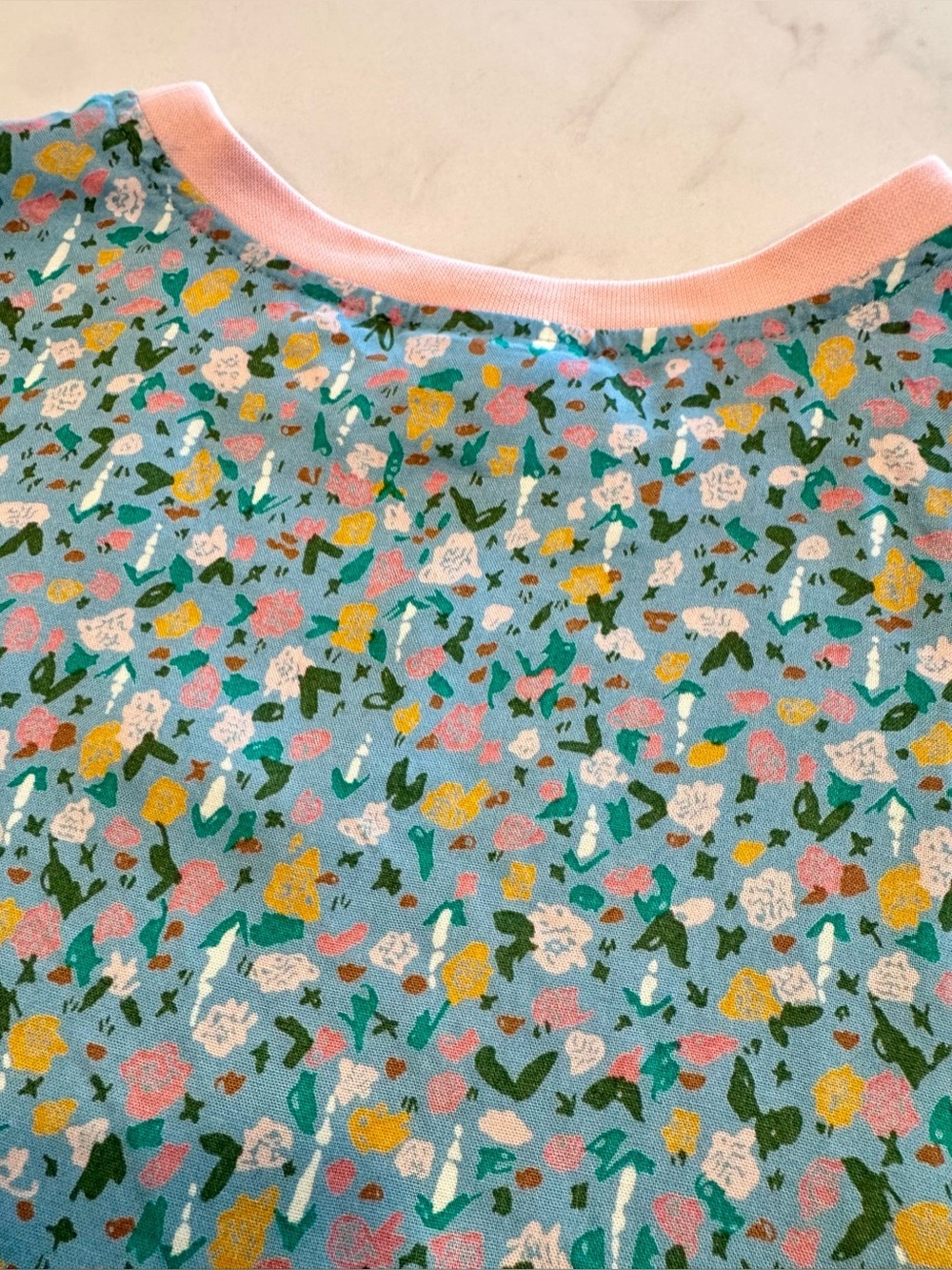 Hanna Andersson Floral Long Sleeve Dress Girls Size 130(7/8) - Picture 8 of 8